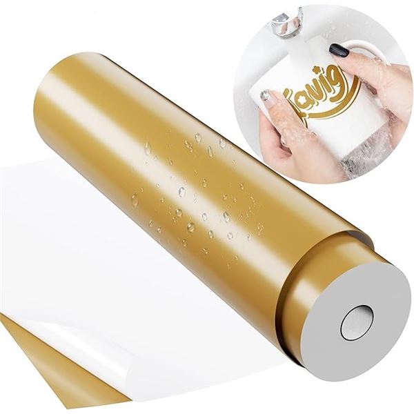 40FT Roll of Gold Permanent Vinyl (12" x 40FT) For Cricut/DIY Crafts, Custom Decals, Mugs, etc. New