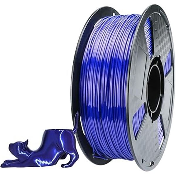 1 Roll of CC3D 57D Silk TPU 3D Printer Filament 1.75mm (1KG) Royal Blue - New Sealed