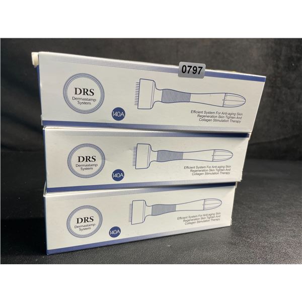 3 Dermastamp Derma-Roller Tools - Anti-Aging/Skin Tightening Tools - New