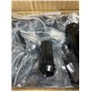 Image 4 : Box of 24 PC M14 x 1.5 Thread Truck 1.90" Long Spine Black Lug Nuts with Key - New