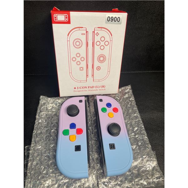 1 Pair of L + R Joycon Controllers for Nintendo Switch - Ombre Purple/Blue Design - New