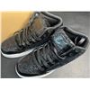 Image 3 : 1 Pair of High-Top Glitter Shoes/Sneakers for Adults (Fit Size 7.5 Men/8.5 Women) Black - New