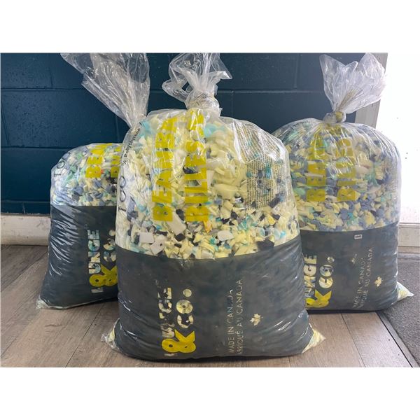 3 Large Bags (Approx. 80-100L Each) Bean-Bag Filler (For Bean-Bag Chairs)