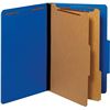Image 1 : 10-Pack Box of Pendaflex Classification File Folders with Dividers & Fasteners (Dark Blue) New