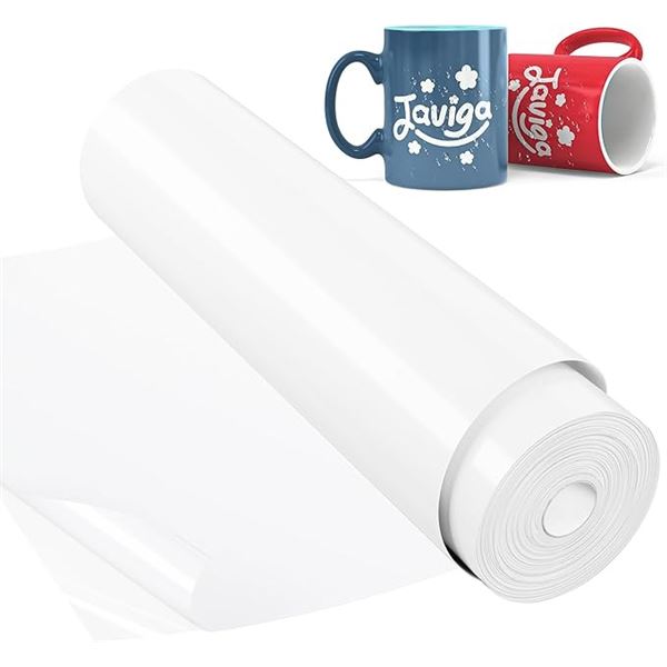 40FT Roll of White Permanent Vinyl (12" x 40FT) For Cricut/DIY Crafts, Custom Decals, Mugs, etc. New