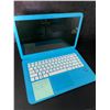 Image 1 : HP Stream Laptop (Blue) - Works/Factory Reset/Ready-To-Use - Used (No Charger)