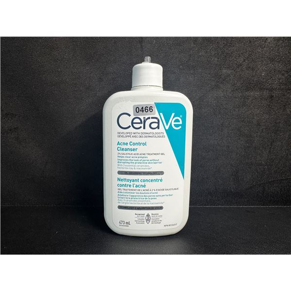 CeraVe Acne Control Cleanser (473ml) 2% Salicylic Acid Acne Treatment Gel - New (*Broken Nozzle)