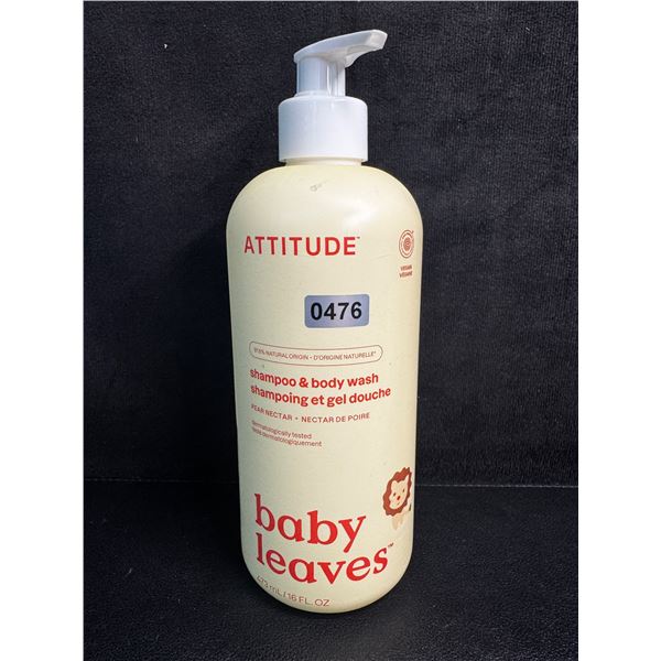 ATTITUDE Baby Leaves Pear Nectar Shampoo & Body Wash (473ml) - New