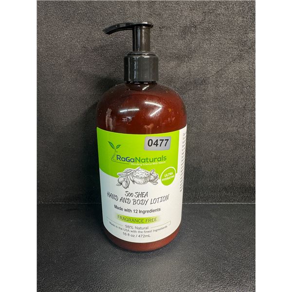 RaGa Naturals Soo Shea Hand and Body Lotion (472ml) Fragrance-Free - New