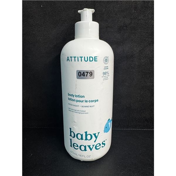 ATTITUDE Baby Leaves Good Night Body Lotion (473ml) - New (*Broken Nozzle)
