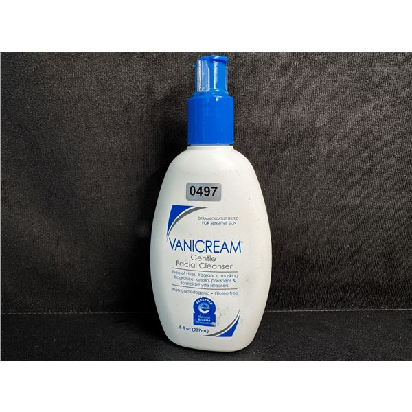 VANICREAM Gentle Facial Cleanser (237ml) Free of Dyes/Fragrance (Broken Nozzle*) New