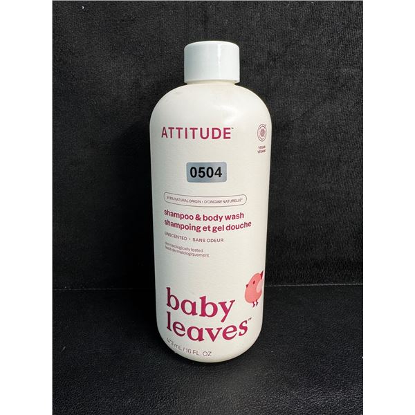 ATTITUDE Baby Leaves Shampoo & Body Wash (473ml) Unscented - New