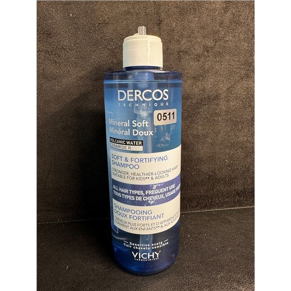 Vichy DERCOS Mineral Soft Shampoo (400ml) Soft & Fortifying Shampoo - New (*Broken Nozzle)