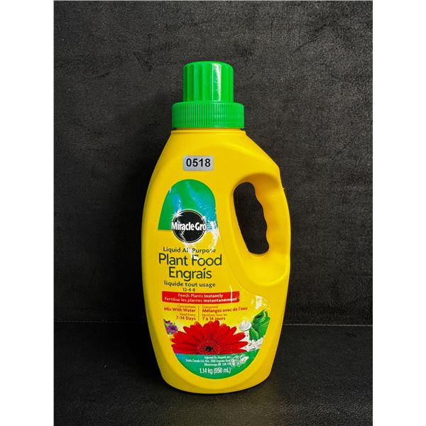 1 Jug of MiracleGro Liquid All-Purpose Plant Food (1.14kg) - New