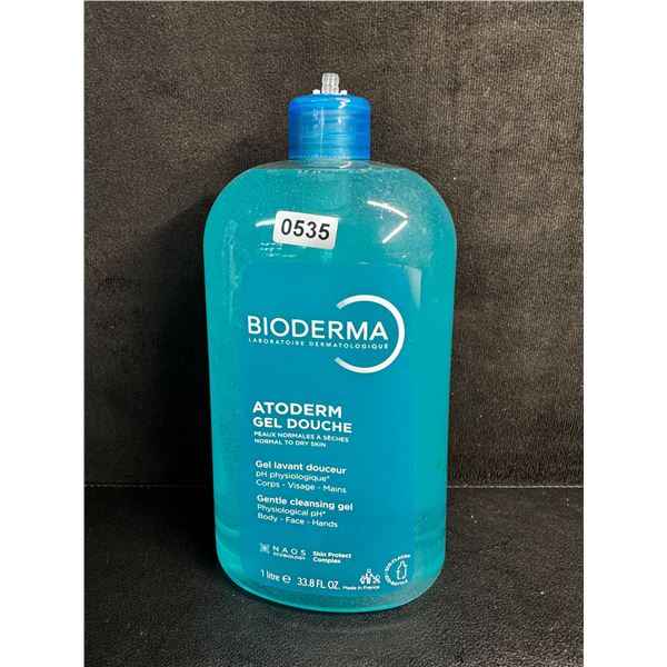 BIODERMA Atoderma Gentle Cleansing Gel for Body/Face/Hands (1L) New (*Broken Nozzle)