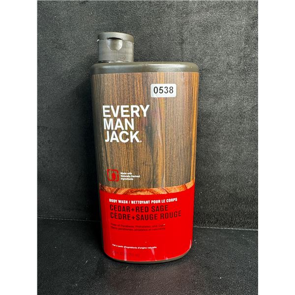 Every Man Jack Nourishing Men's Body Wash (710ml) Cedar + Red Sage Scent - New