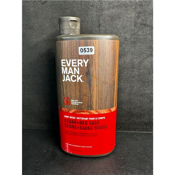 Every Man Jack Nourishing Men's Body Wash (710ml) Cedar + Red Sage Scent - New