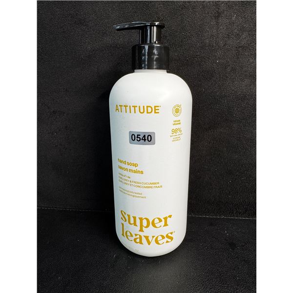 ATTITUDE Super Leaves Earl Grey & Fresh Cucumber Hand Soap (473ml) New