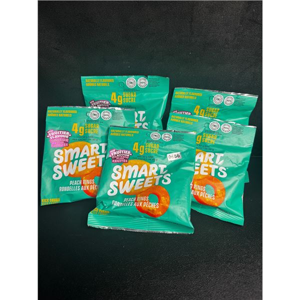 5 Bags of SmartSweets Peach Rings (50g Per Bag) New (BB: 2026/JL/27)