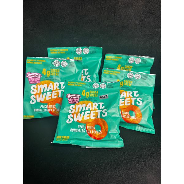 5 Bags of SmartSweets Peach Rings (50g Per Bag) New (BB: 2026/JL/27)