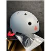 Image 2 : Triple Eight Dual Certified Multi-Sport Helmet - Size L/XL - Grey - New in Box!