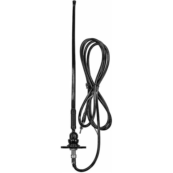 ASA Electronics Jensen Rubber Mast AM/FM RV Antenna - Top or Side Mount - New