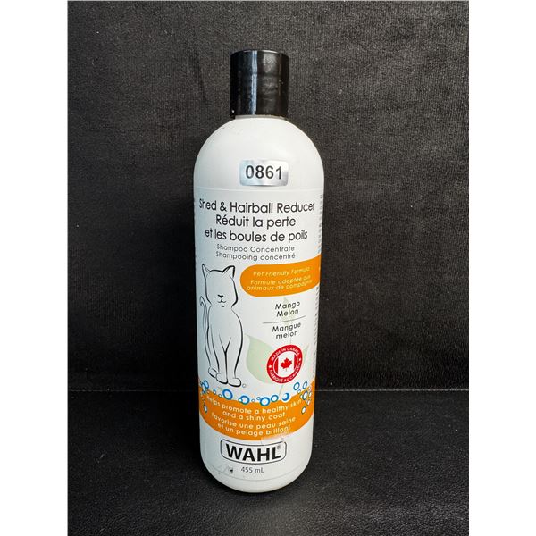 WAHL Pet Friendly Mango Melon Shed & Hairball Reducer Shampoo Concentrate (455ml) New
