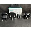 Image 2 : 1 Travel Adapter; 6-in-1 220V to 110V AC Voltage Converter w/ USB-C & USB-A Ports - New