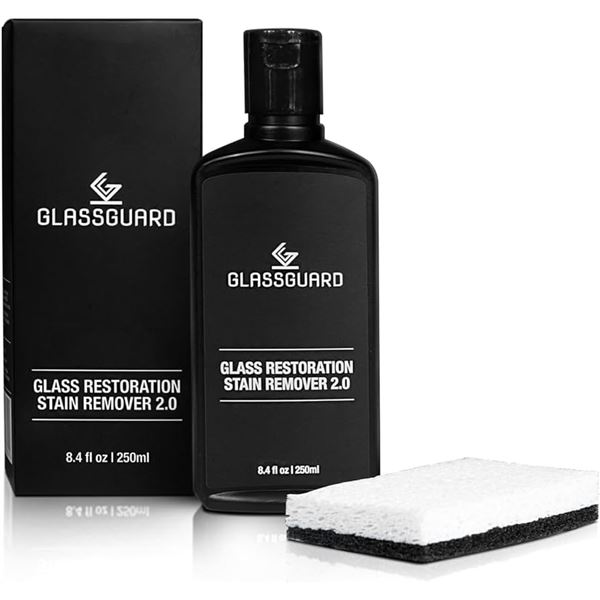 GlassGuard Glass Restoration Stain Remover; Diamond Edition (250ml) - New