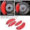 Image 3 : 4PC Set - Red Caliper Covers for Disc Brake Vehicle 2017-2023 Tesla Model 3 18-19" Wheels - New