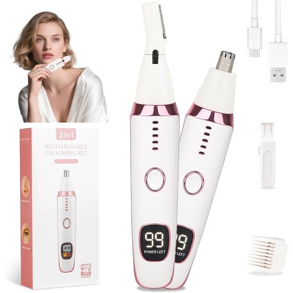 Unisex 2 IN 1 Rechargeable Portable Grooming Kit - New