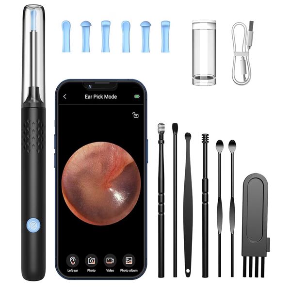 7PC Otoscope Ear Wax Removal Tool Kit with Wireless Camera Built-in - New