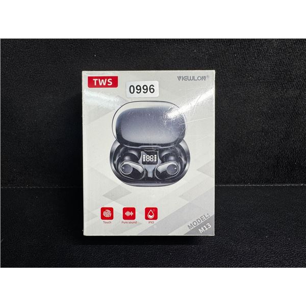Viewlon M13 TWS IPX5 Wireless Ear Buds with Touch Control and Case - New
