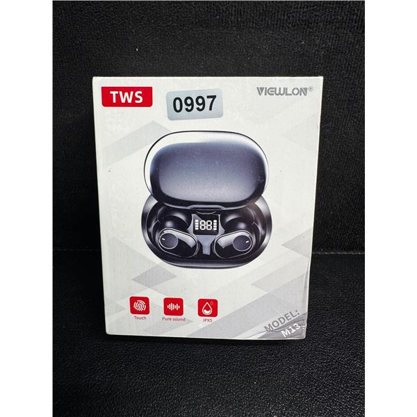 Viewlon M13 TWS IPX5 Wireless Ear Buds with Touch Control and Case - New
