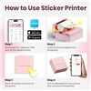 Image 8 : Mini Portable Smart Bluetooth Sticker and Photo Printer PM290C Full Wireless - New