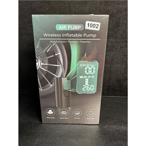 150PSI Wireless Multifunction Portable Tire Inflator for Cars/Bikes/Balls/etc - New