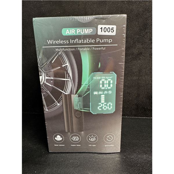 150PSI Wireless Multifunction Portable Tire Inflator for Cars/Bikes/Balls/etc - New