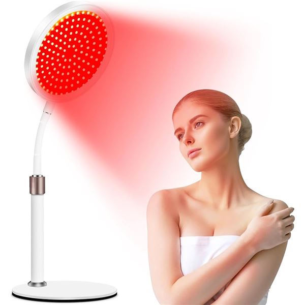 100LED 3 IN 1 Red Light Therapy Lamp with Base - New