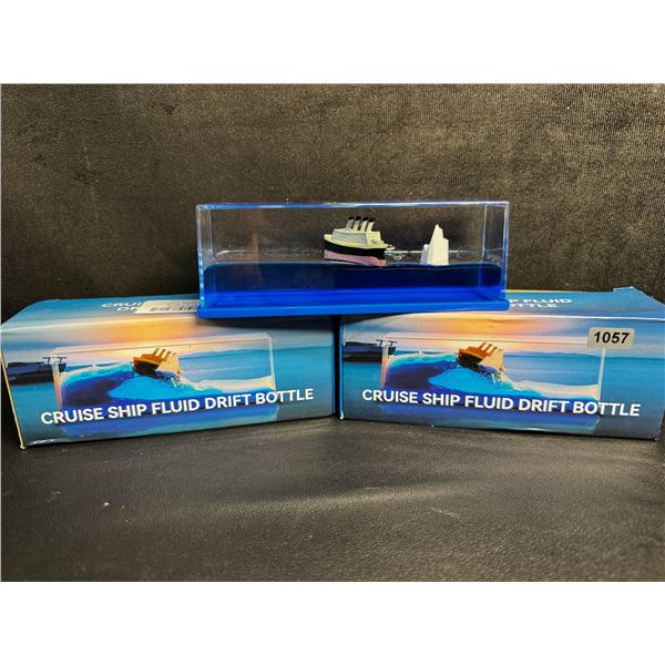 2 Cruise Ship Fluid Drift Bottles - New