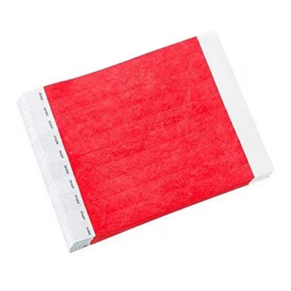 Red Event Pass/Admission Band 1000PCS Per Pack (3000PCS Total!) - New