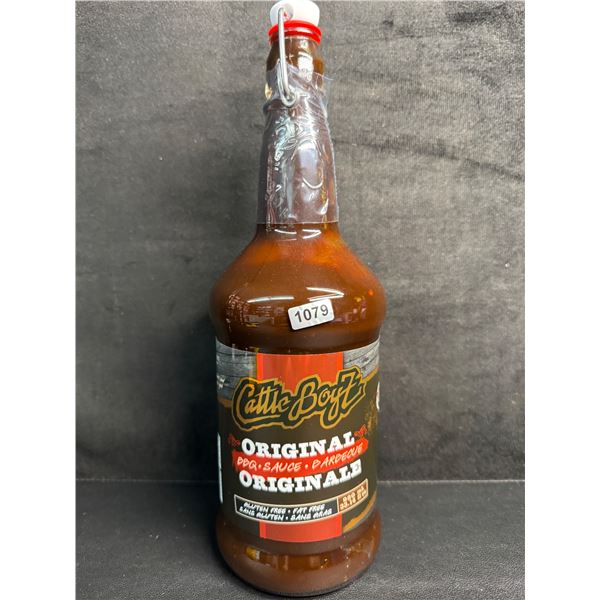 CattleBoyz Original Gluten Free BBQ Sauce 980ML Size Bottle 33.14fl oz - New