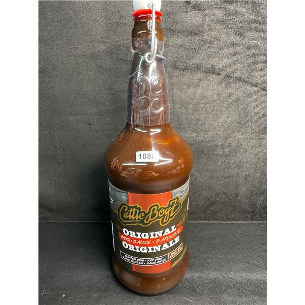 CattleBoyz Original Gluten Free BBQ Sauce 980ML Size Bottle 33.14fl oz - New