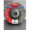 Image 2 : Pack of 3 Mibro  4-1/2″ x 7/8″ Type 29 Flap Discs, 60 Grit