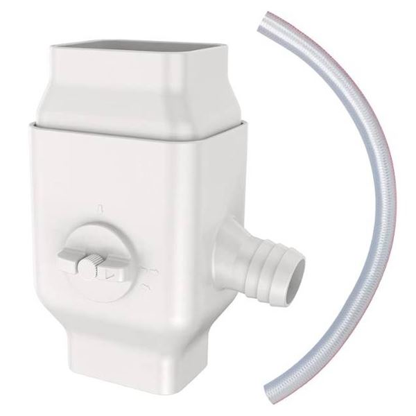 PrestantiouS Downspout Rainwater Diverter with Adjustable Flow