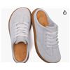 Image 1 : UBFEN Womens Slippers Arch Support Suede Leather Mules Comfortable Outdoor Indoor Slip On House Lace