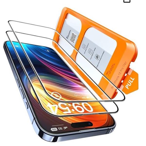 Tocol Screen Protector for Apple iPhone 15 Pro Max Phone Not Included