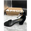 Image 2 : AMOJI Women Low Heel Chunky Pump Ankle Strap Heeled Sandals 301 Size 6 – 6.5