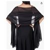 Image 1 : Women’s Sheer Shawl / Scarf / Wrap In Black