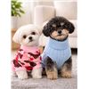 Image 1 : Lot of 2 Two Dog Apparel Items, Including Pink Camouflage Recovery Suit and Light Blue Knit Sweater