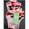 Image 6 : Lot of 2 Two Dog Apparel Items, Including Pink Camouflage Recovery Suit and Light Blue Knit Sweater
